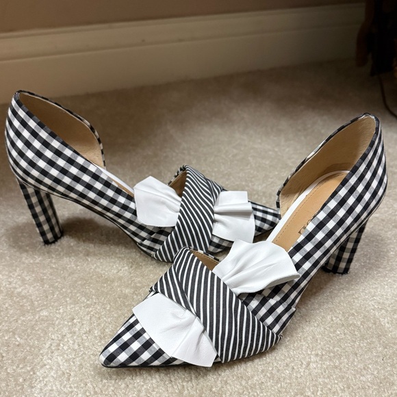 Nic + Zoe Black and White Gingham Pumps Size 7 - Picture 3 of 6